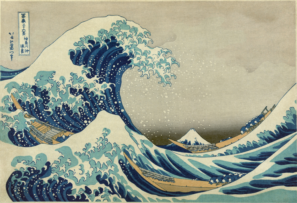 La grande onda di Kanagawa è una xilografia del pittore giapponese Hokusai