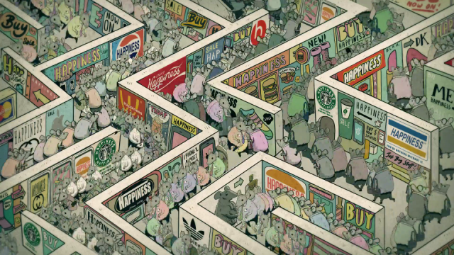 ©-Steve Cutts-Happiness-Animation